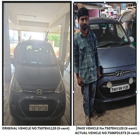 Hyderabad Police seize 100 vehicles with fake number plates Hyderabad Police seize 100 vehicles with fake number plates