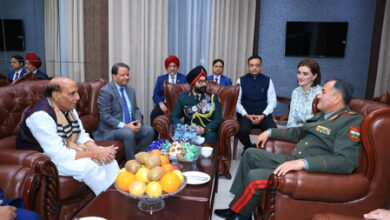 Rajnath Singh discusses capacity building and training with Tajikistan Minister Rajnath Singh discusses capacity building and training with Tajikistan Minister