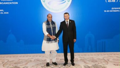 Defence Minister Rajnath Singh meets Tajikistan PM, Iran’s First Vice President in Dushanbe