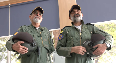 IAF chief A.P. Singh takes final trainer sortie in Kiran aircraft with his first flying instructor IAF chief A.P. Singh takes final trainer sortie in Kiran aircraft with his first flying instructor