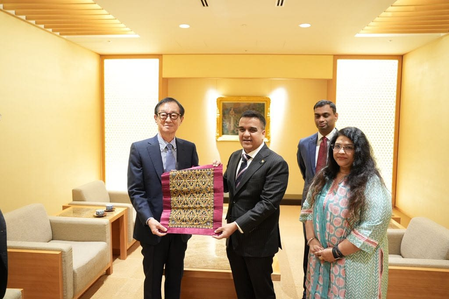 Gujarat Dy CM meets Nippon Steel chairman in Tokyo, discusses expansion opportunities Gujarat Dy CM meets Nippon Steel chairman in Tokyo, discusses expansion opportunities