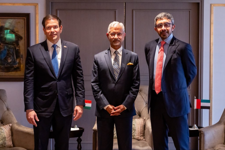 India, UAE and US hold talks on energy and connectivity during Mumbai trilateral meeting India, UAE and US hold talks on energy and connectivity during Mumbai trilateral meeting