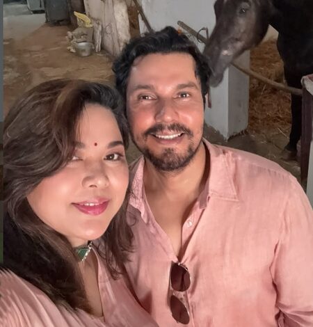 Randeep Hooda & Lin Laishram celebrate their first Dussehra & Ashwa Pooja with daughter Nyomica