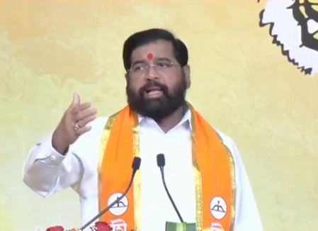 Eknath Shinde accuses Uddhav Thackeray of stealing votes, becoming ‘Backdoor CM’ in 2019