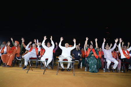 Gujarat CM leads Ravana Dahan ceremony in Ahmedabad Gujarat CM leads Ravana Dahan ceremony in Ahmedabad