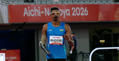 Asian Para Games: Nishad bags double with high jump gold; Sahana wins historic bronze as India rise to sixth spot (round-up) Asian Para Games: Nishad bags double with high jump gold; Sahana wins historic bronze as India rise to sixth spot (round-up)