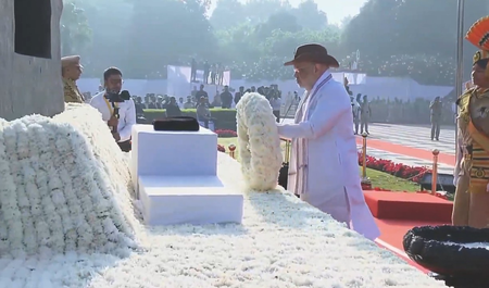 Amit Shah pays tribute to police martyrs, flags off motorcycle rally on Police Commemoration Day