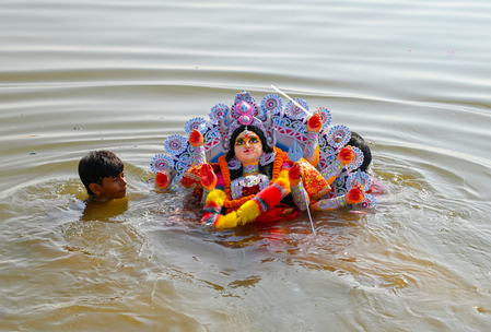 UP: Noida to witness 122 Durga idol immersions today; 2,500 police personnel deployed