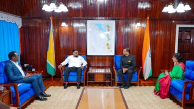 Indian envoy presents credentials to Guyana President, emphasises strengthening ties Indian envoy presents credentials to Guyana President, emphasises strengthening ties