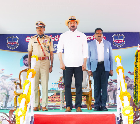 Giving top priority to strengthening police crucial for development, says Telangana CM Giving top priority to strengthening police crucial for development, says Telangana CM