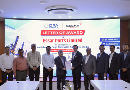 Essar Ports secures LOA for Tuna Tekra multipurpose cargo terminal at Kandla Essar Ports secures LOA for Tuna Tekra multipurpose cargo terminal at Kandla