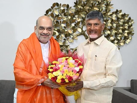 Chandrababu Naidu, Nara Lokesh extend birthday wishes to Amit Shah; praises his commitment to national security Chandrababu Naidu, Nara Lokesh extend birthday wishes to Amit Shah; praises his commitment to national security