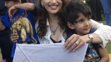 Madhuri Dixit recalls elder son Arin scolding her whenever younger brother Ryan cried Madhuri Dixit recalls elder son Arin scolding her whenever younger brother Ryan cried