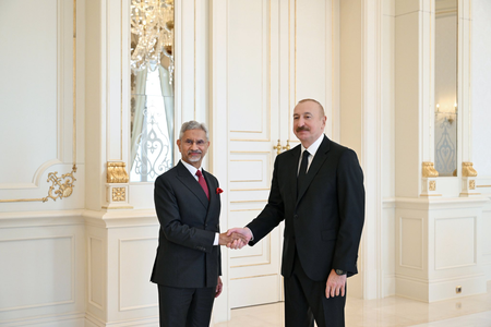 EAM Jaishankar meets Azerbaijan Prez Aliyev in Baku, discusses strengthening ties