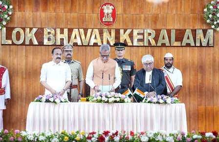 Om Prakash Mathur takes oath as Kerala’s 29th Governor Om Prakash Mathur takes oath as Kerala’s 29th Governor