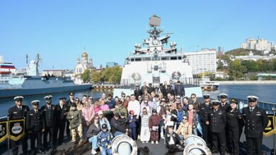 INS Sahyadri departs Vladivostok as India-Russia naval exercise concludes