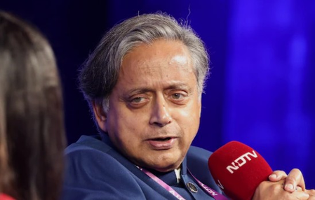 Shashi Tharoor cites ‘overthrow of Emergency’ to counter BJP’s ‘regime change’ allegations