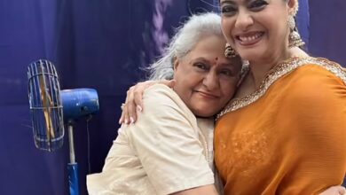 Kajol shares joyful moments with Jaya Bachchan & Tanuja at Durga Puja, Nysa & Yug serve bhog Kajol shares joyful moments with Jaya Bachchan & Tanuja at Durga Puja, Nysa & Yug serve bhog