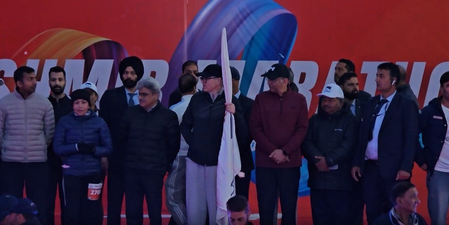 Omar Abdullah flags off Kashmir Marathon; athletes from 12 countries participate