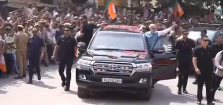 PM Modi arrives in Kashi, to attend Air Force Day show along with Defence Minister