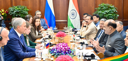 LS Speaker Birla, Russian State Duma Speaker Volodin discuss expanding parliamentary cooperation LS Speaker Birla, Russian State Duma Speaker Volodin discuss expanding parliamentary cooperation