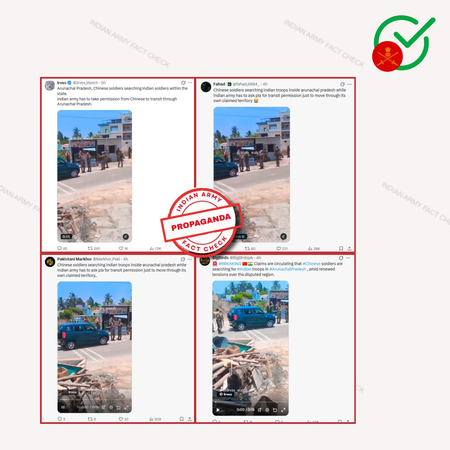 Indian Army debunks claims of Pakistan-linked account about Chinese soldiers in Arunachal