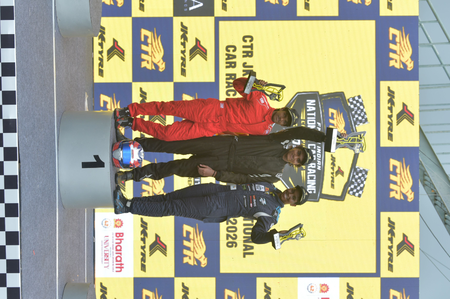Final corner collision and 0.004s photo-finish headline as Indian National Car Racing Championship 2026 round 1 ends