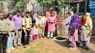 NDMC Vice Chairperson Kuljeet Singh Chahal, Lodhi Colony residents plant saplings NDMC Vice Chairperson Kuljeet Singh Chahal, Lodhi Colony residents plant saplings