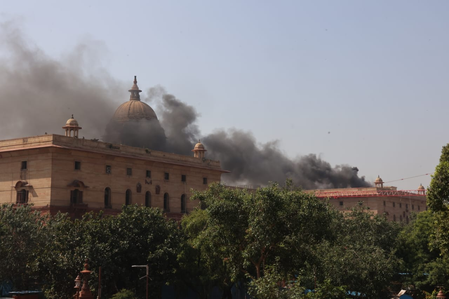Fire breaks out at North Block in Delhi; blaze doused, no casualties reported