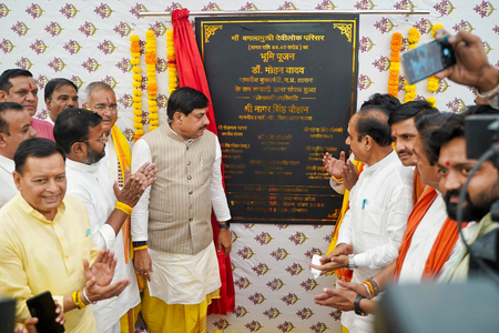MP CM lays foundation stone for Rs 85.40-crore Maa Baglamukhi Devi Lok project