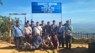 Assam Rifles holds security coordination meeting in Manipur, removes hazardous trees in hill areas