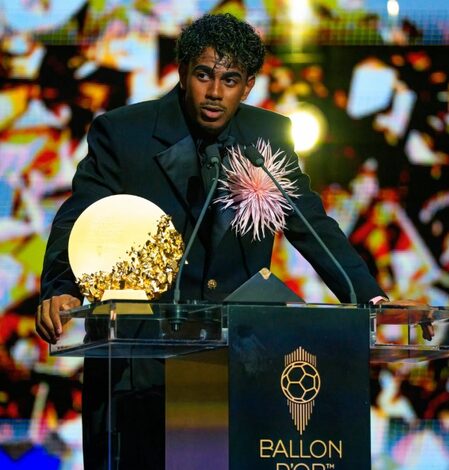 Ballon d’Or: Lamine Yamal wins young talent of the year award for third consecutive year Ballon d’Or: Lamine Yamal wins young talent of the year award for third consecutive year