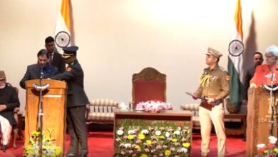 J&K L-G Manoj Sinha administers oath to 4 new ministers in Omar Abdullah govt J&K L-G Manoj Sinha administers oath to 4 new ministers in Omar Abdullah govt