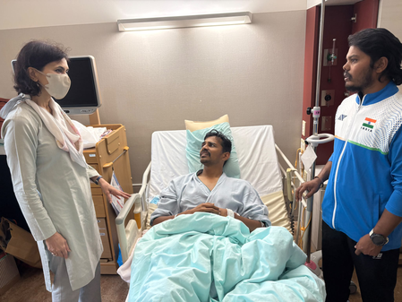 Para-cyclist Arshad Shaikh recovering after surgery following Asian Para Games crash Para-cyclist Arshad Shaikh recovering after surgery following Asian Para Games crash