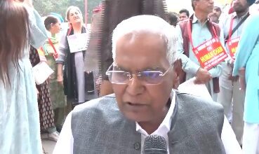 CPI stages protest against CEC, demands SIR rollback and resignation