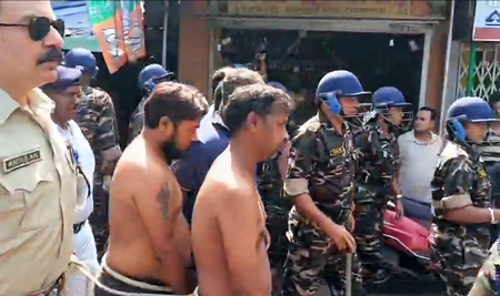 Kolkata police reconstruct Sarsuna parade case, accused taken to spots in shorts
