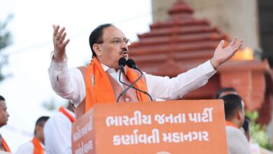 Gujarat: JP Nadda targets Congress over appointments linked to poll body Gujarat: JP Nadda targets Congress over appointments linked to poll body