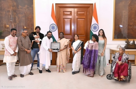 Hariharan presents ‘Vande Mataram’ vinyl to President Droupadi Murmu, calls ‘music a humble offering to the nation’