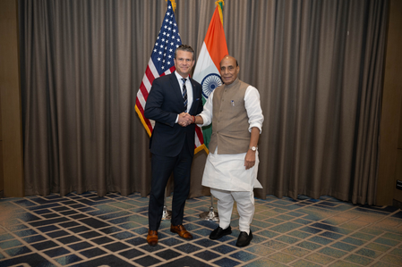 Rajnath Singh and Hegseth hail India-US Major Defence Partnership, reiterate joint resolve to eliminate terrorism (Ld)