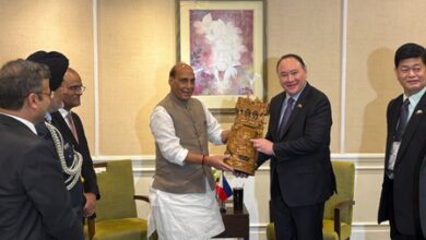 Rajnath Singh meets counterparts from Philippines and South Korea during ASEAN meet