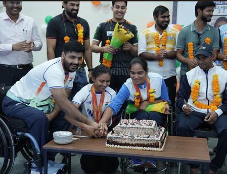 SAI centre Gandhinagar felicitates 2026 Asian Para Games medallists and coaches SAI centre Gandhinagar felicitates 2026 Asian Para Games medallists and coaches