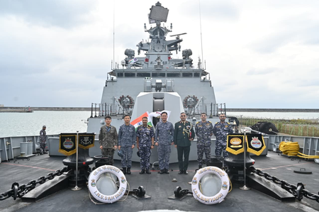 INS Sahyadri all set for Busan exercise with South Korean Navy