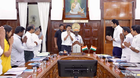 CM Vijay tells ministers to prioritise basic needs, ensure transport tenders CM Vijay tells ministers to prioritise basic needs, ensure transport tenders