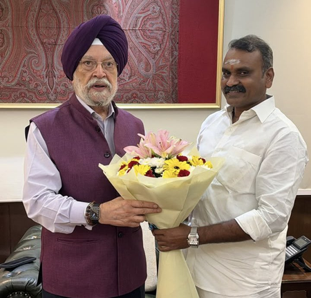 A day after RS nomination, Petroleum Minister Hardeep Puri accepts L Murugan’s best wishes