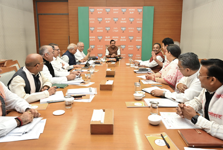 Nitin Nabin chairs BJP general secretaries meeting; party’s future strategy discussed