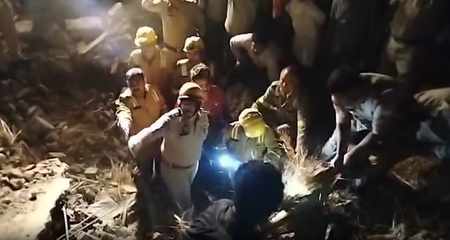 UP: Under-construction house collapses in Bulandshahr, three rescued safely UP: Under-construction house collapses in Bulandshahr, three rescued safely