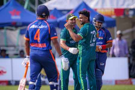 Afridi, Nafay power Pakistan to four-wicket win over India in Hong Kong Sixes Afridi, Nafay power Pakistan to four-wicket win over India in Hong Kong Sixes