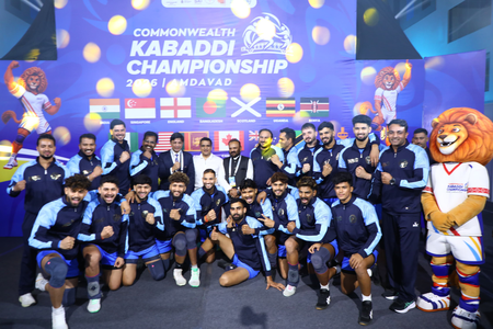 India’s men enter Commonwealth Kabaddi final after win over Bangladesh; Gujarat Dy CM attends match