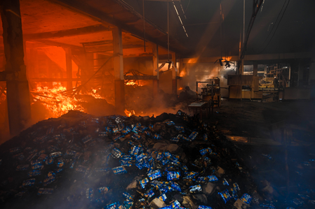 Four killed after massive fire breaks out at factory in Delhi’s Mangolpuri