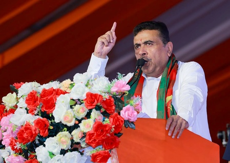 Bengal CM Suvendu Adhikari mocks CPI(M)-Trinamool tie-up at national level Bengal CM Suvendu Adhikari mocks CPI(M)-Trinamool tie-up at national level